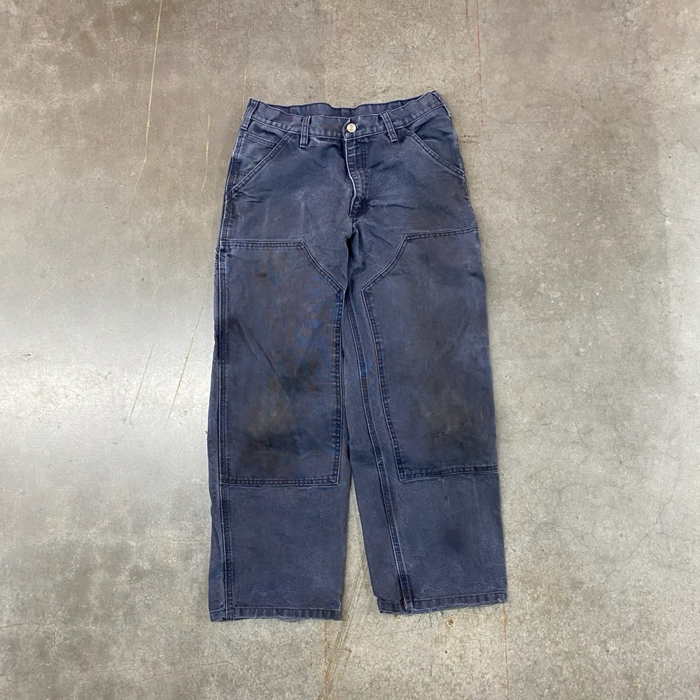Dakota Double Knee Work Pants Navy Carpenter Utility Mens 32x30